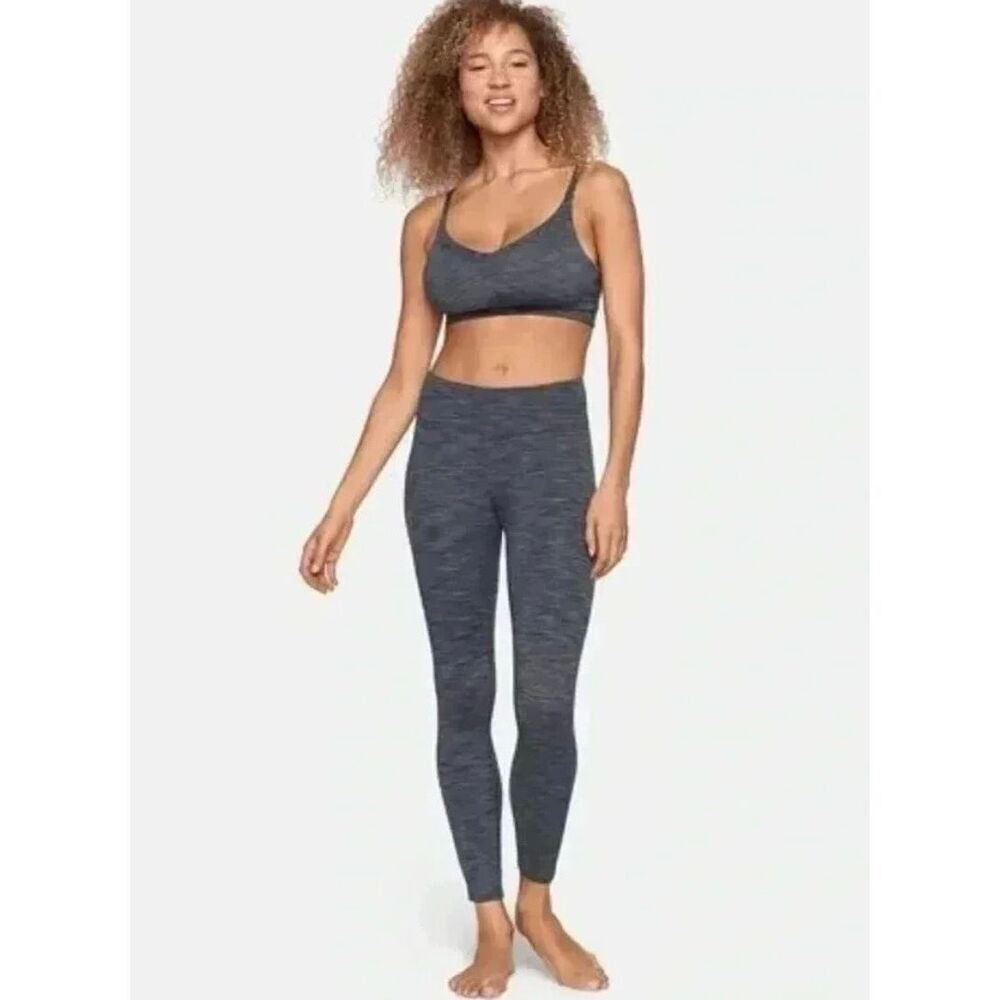 Outdoor Voices Heathered Gray Full Length Leggings Small Athletic Workout